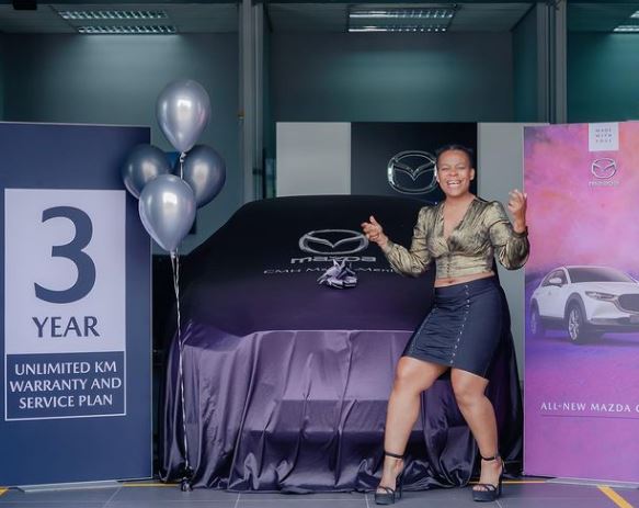 Zodwa Wabantu bought brand new Mercedes car