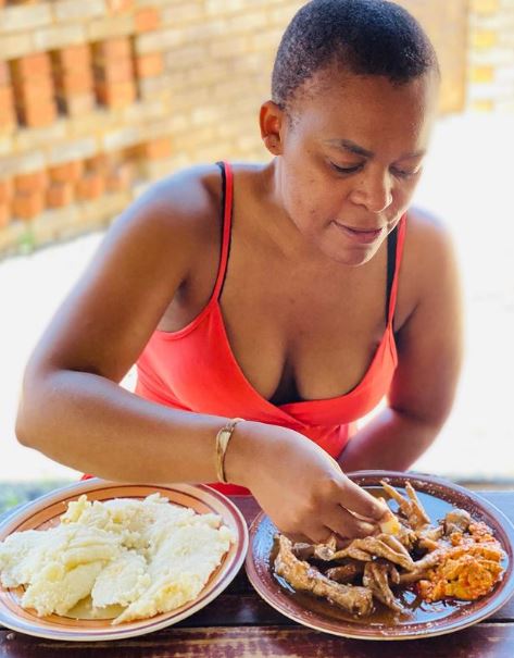 Zodwa Wabantu loves food