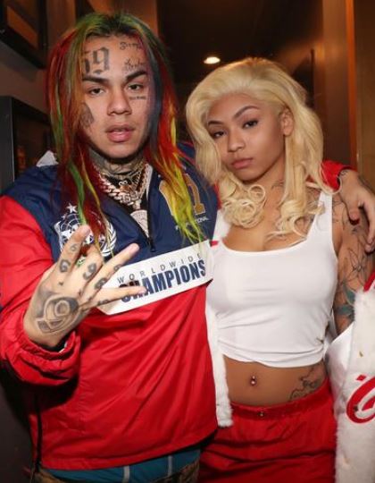 Aaliyah Keef with rapper Tekashi 6ix9ine