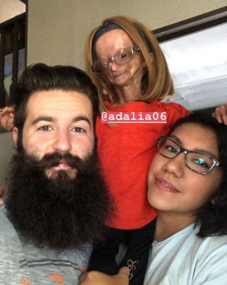 Adalia with her parents Natalia Amozurrutia and Ryan Pallante