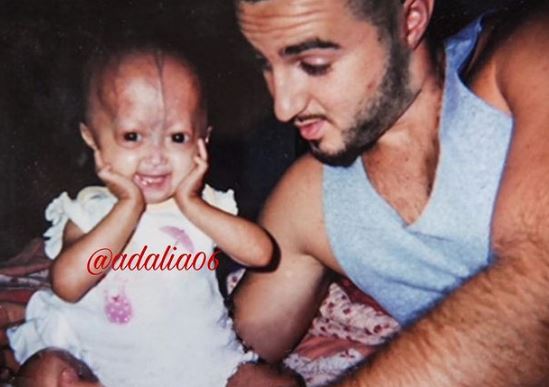 Adalia's old photo with her dad Ryan Pallante