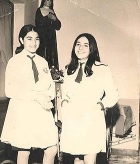 Amanda Miguel in her school dress