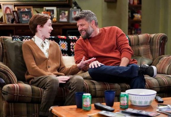 Ames Mcnamara with actor Jay Ferguson