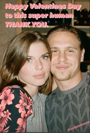 An old photo of Peter Artemiev with Julia Fox