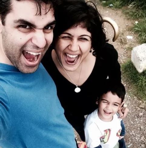 Ankur with his wife Ruchi Budhiraja and child