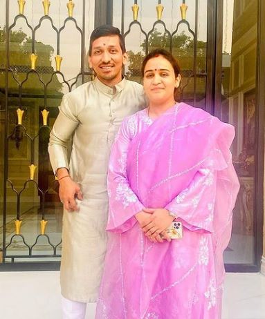 Aparna Yadav with her brother