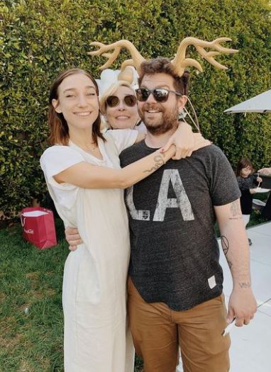 Aree with her mother and partner Jack
