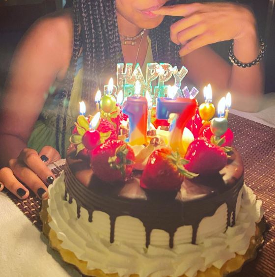 Ariana on her 17th birthday