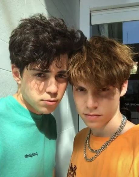 Benji Krol with his boyfriend
