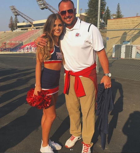 Brittany Williams with her father