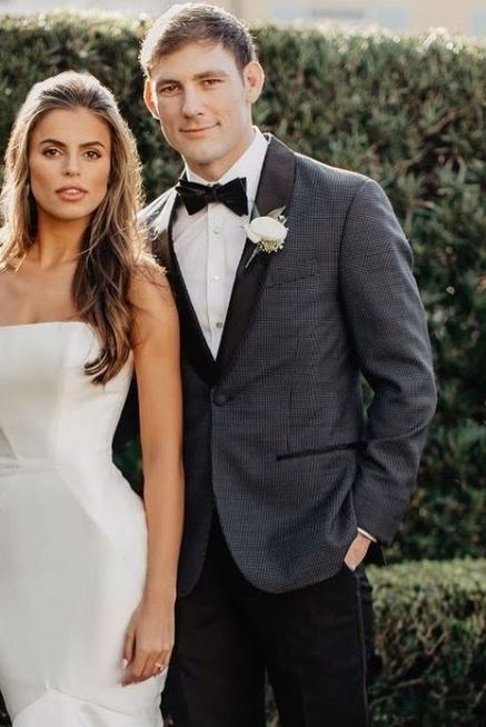Brooks Nader and her husband William Haire on their wedding day