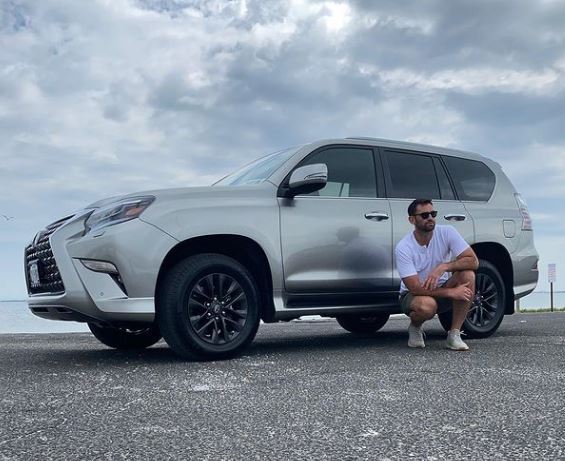 Carl Radke with his car