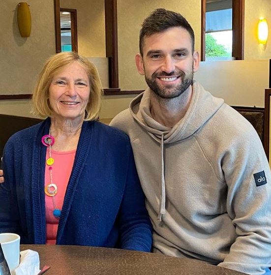 Carl Radke with his mom