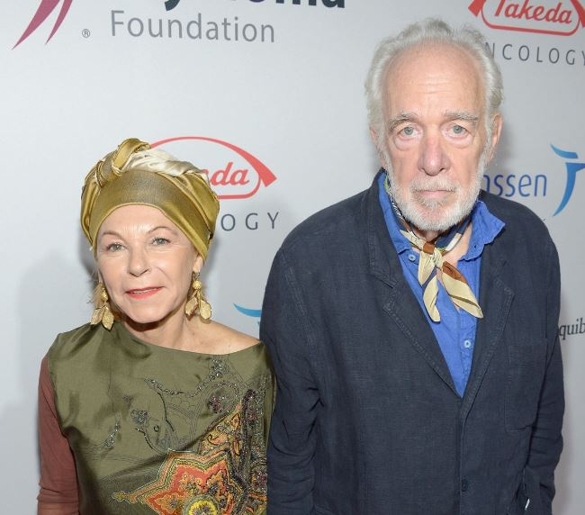Caroline Ducrocq with her husband