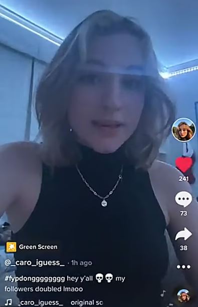 Caroline's TikTok video
