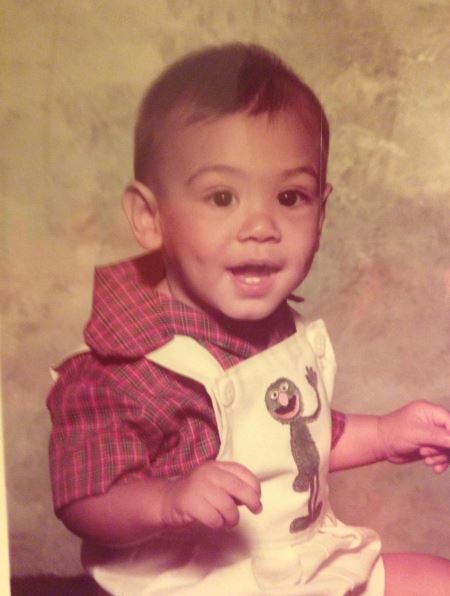 Childhood photo of Albert Omstead