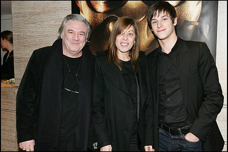 Christine Ulliel with her son and husband