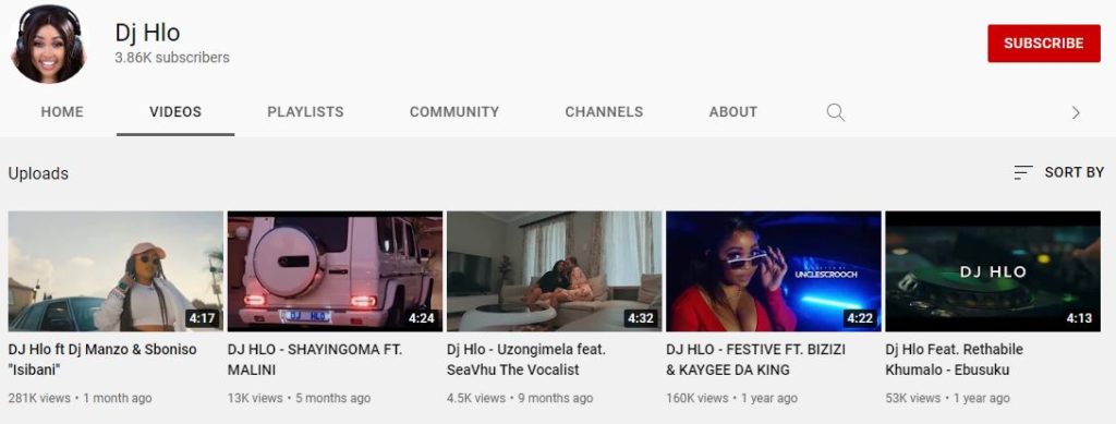 DJ Hlo Youtube channel