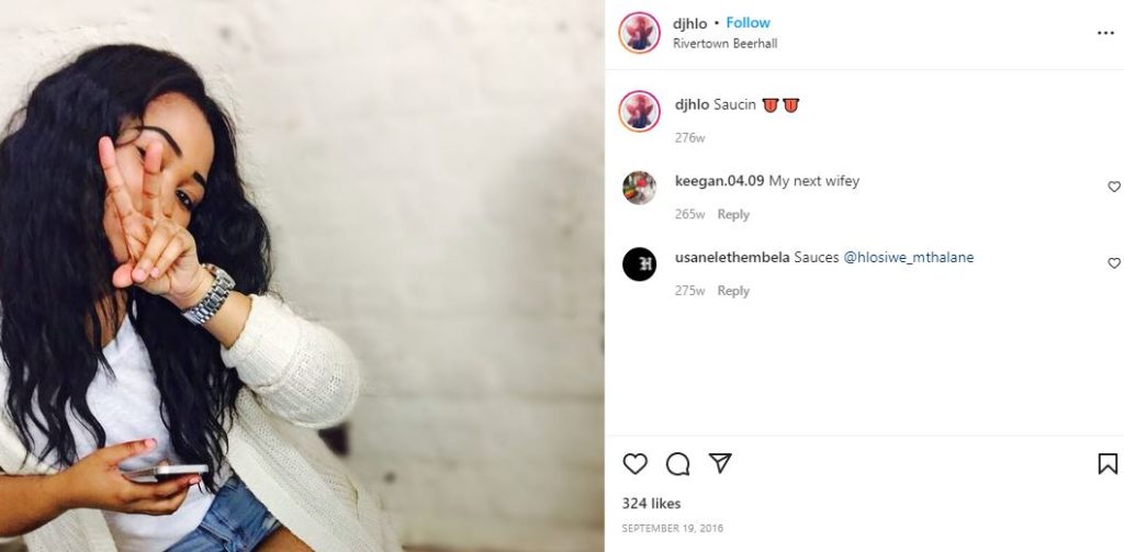 DJ Hlo's first IG post