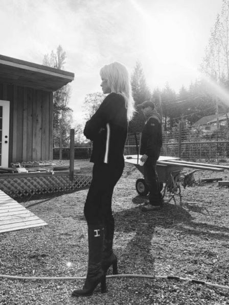 Dan helped Pamela to construct her home