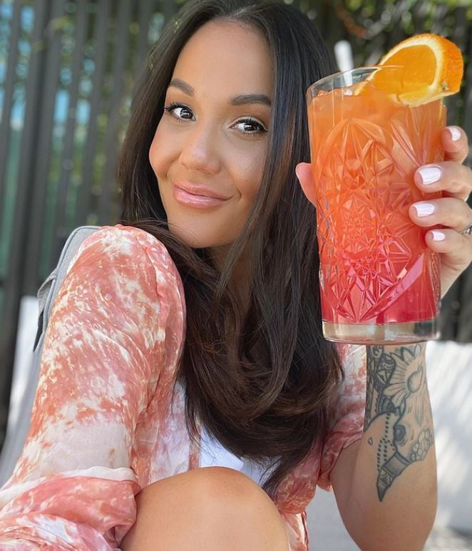 Davina Rankin prefers to intake healthy drinks
