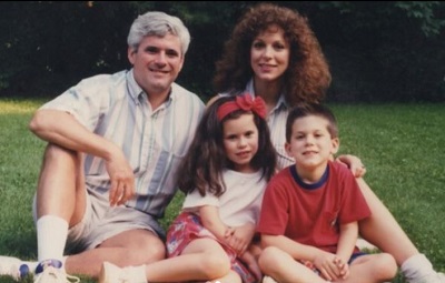 Donna Palomba with her husband John Palomba, kids Sarah Palomba and Johnny Palomba
