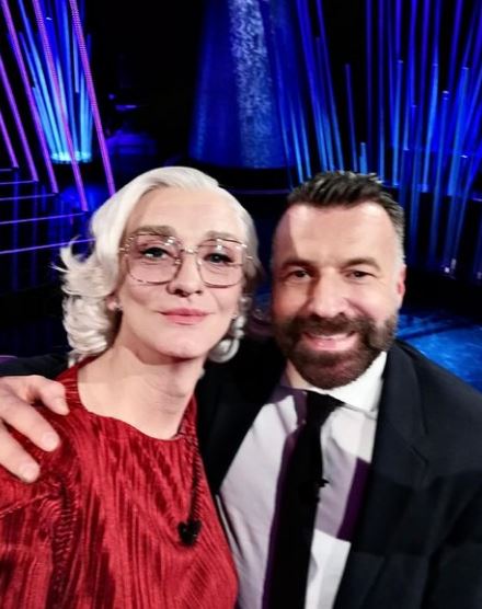 Drusilla Foer with Alessandro Zan