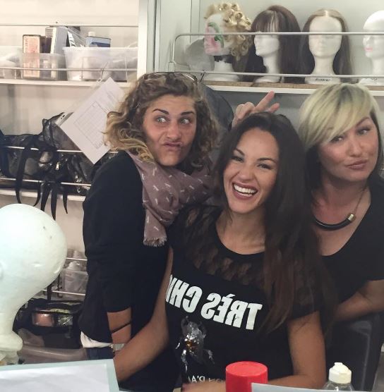Duran with her friends