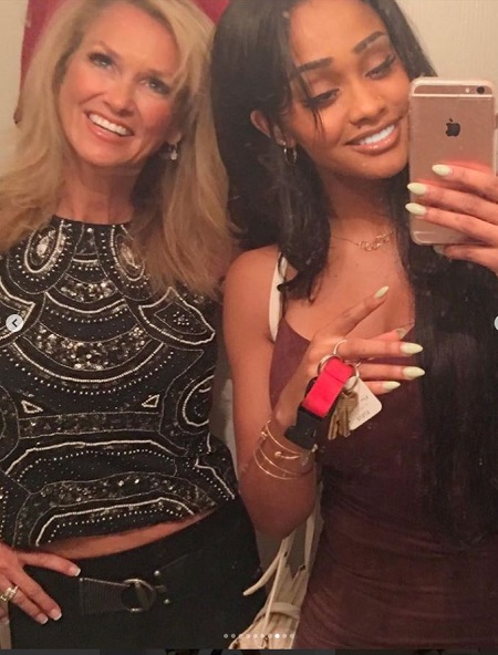 Dylan Gonzalez with her mother