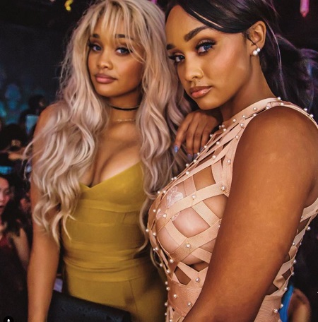 Dylan Gonzalez with her twin sister