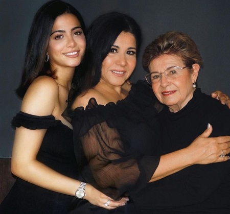 Emeraude Toubia with her mother and greatgrand mother