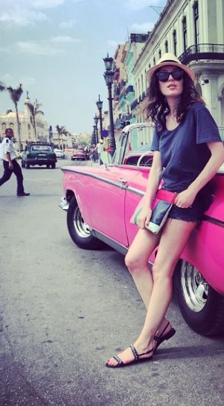 Gaelle Pietri with her car