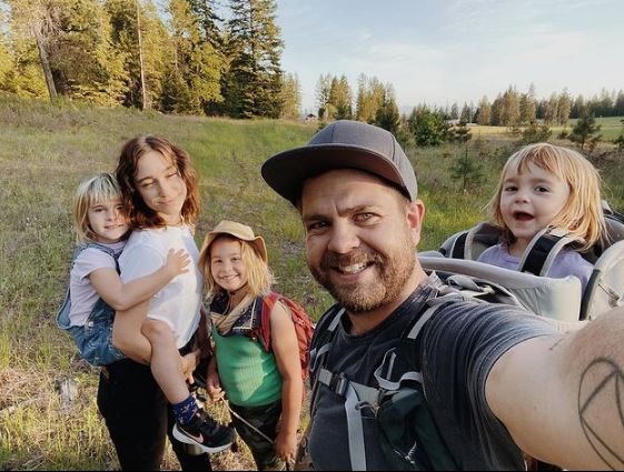 Gearhart with her fiancé Jack Osbourne and his kids