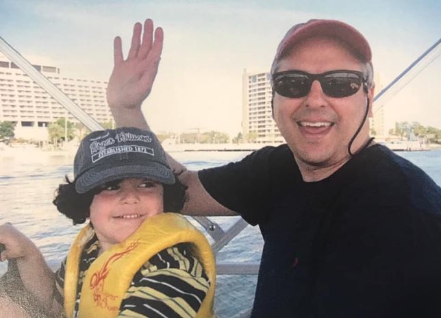 Griffin with his father