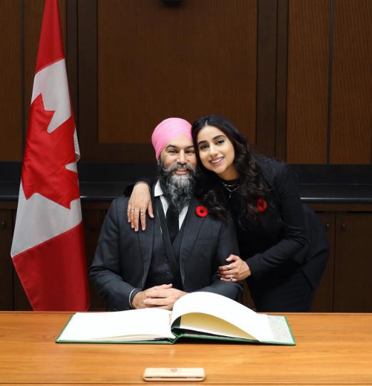 Gurkiran Kaur Sidhu is the wife of Canadian MP Jagmeet Singh