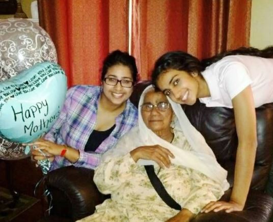 Gurkiran with her sister Anupreet Kaur and grandmother