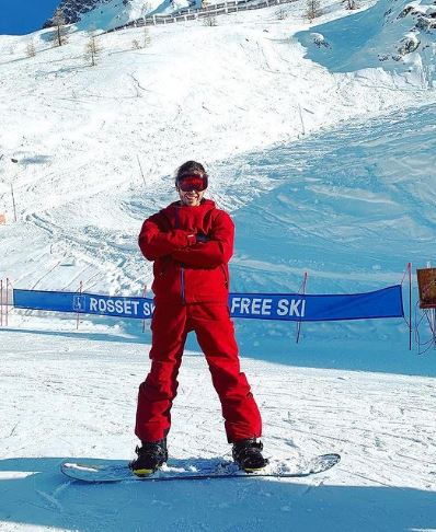 Harry Johnson loves skiing