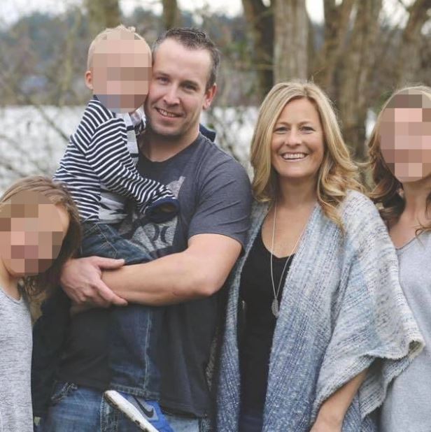 Hayhurst with his former wife Carey and kids