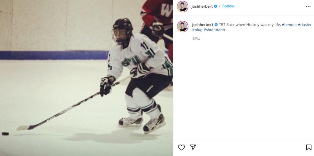 Herbert was a hockey player