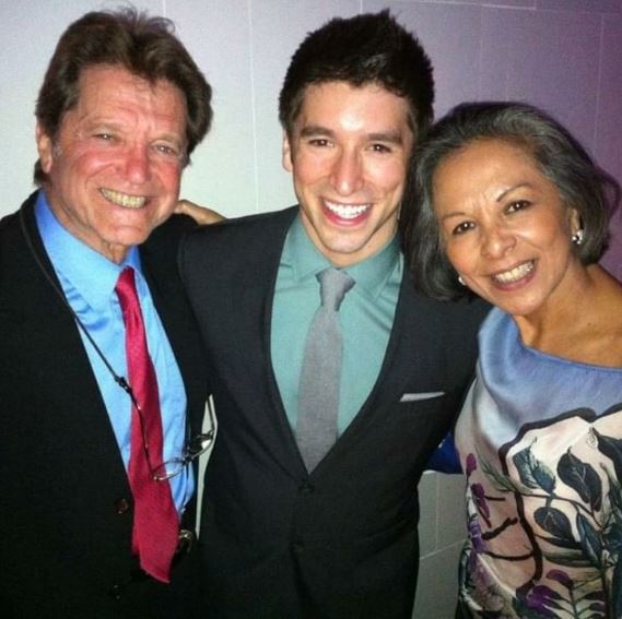 Ian Paget with his dad Robert Page and mom Iris Ramirez Benagas
