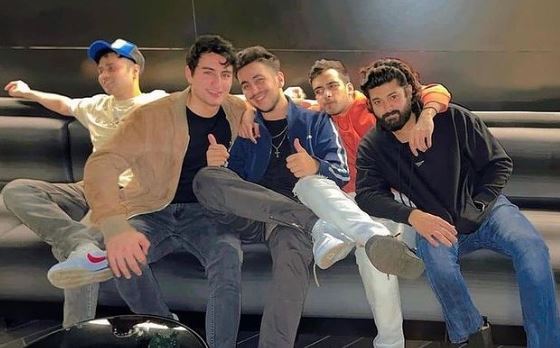 Ibrahim with his friends