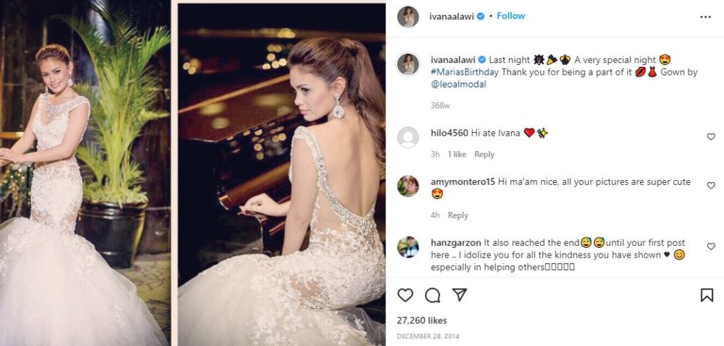 Ivana Alawi's first IG post