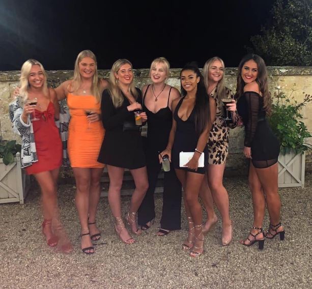 Izzy Fairthorne with her friends