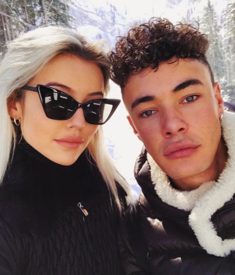 Jackson Mawhinney with his ex girlfriend