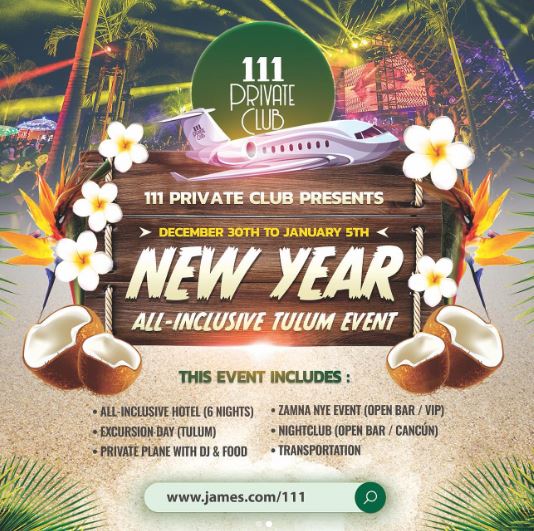 James William is the founder of 111 Private Club