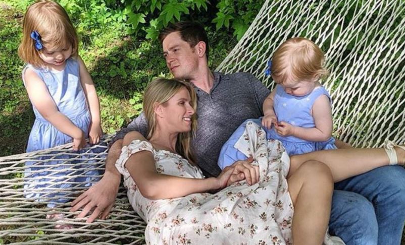 James with his wife Nicky Hilton and daughters Lily-Grace Victoria Rothschild and Teddy Marilyn Rothschild