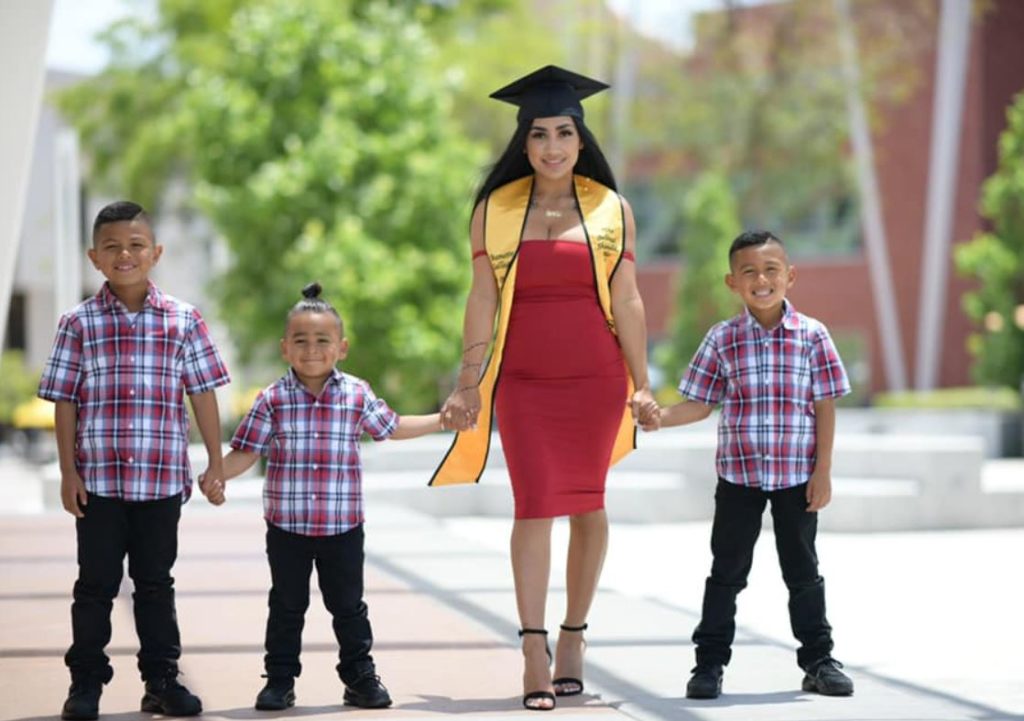 Jeanette Gallegos with her sons