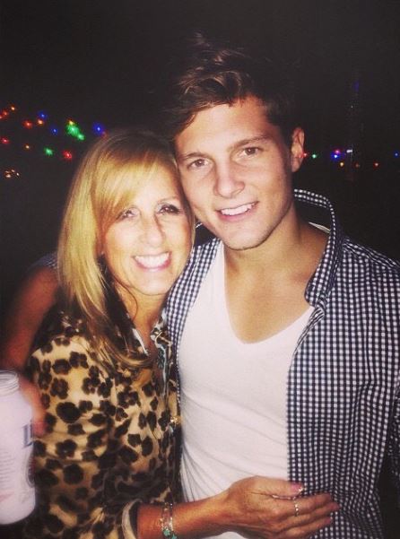 Josh Herbert with his mother