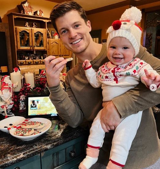 Josh with his daughter Poppy Herbert