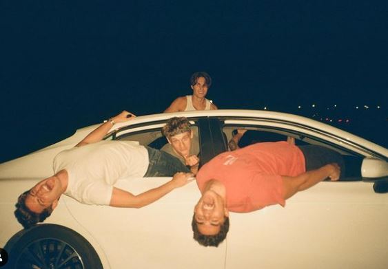 Kacavas's old photo with his friends